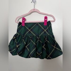 Gymboree Green Plaid Skirt